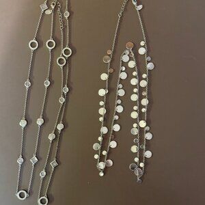 Lia Sophia necklaces- Panorama Reflections and Sultry (both in silver tone)